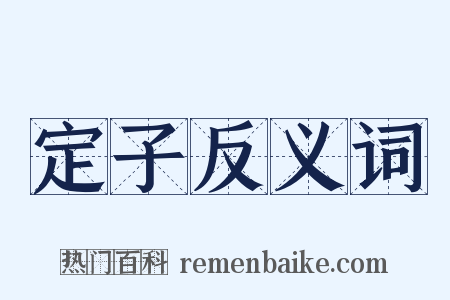 定子反义词是什么意思的图片